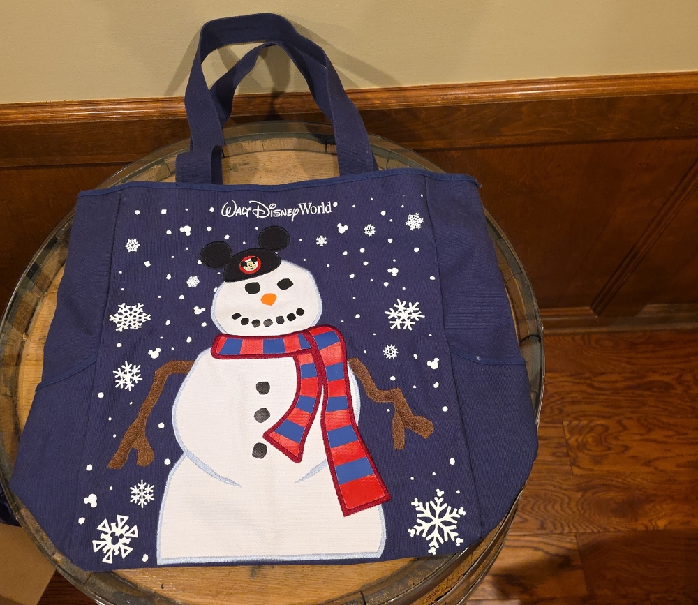 Disney Snowman Tote Bag - Blue and Red